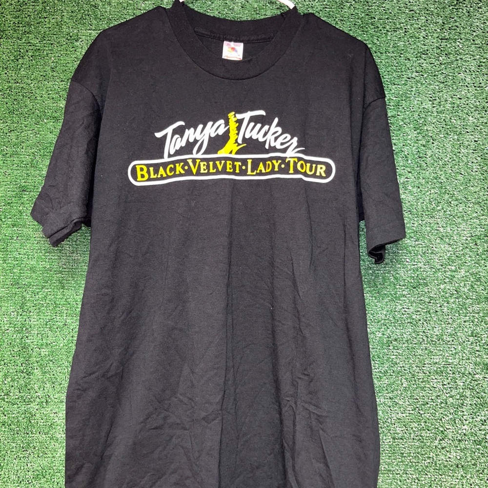 Tanya Tucker The Black Velvet Tour Black Shirt XL Country Music Band Tees